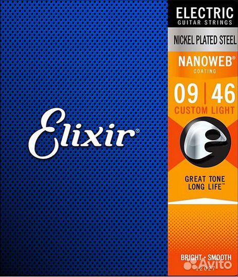 Elixir 12027 nanoweb струны для электрогитары