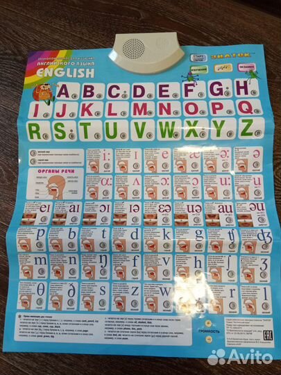 Звуковой плакат Знаток - Английский язык