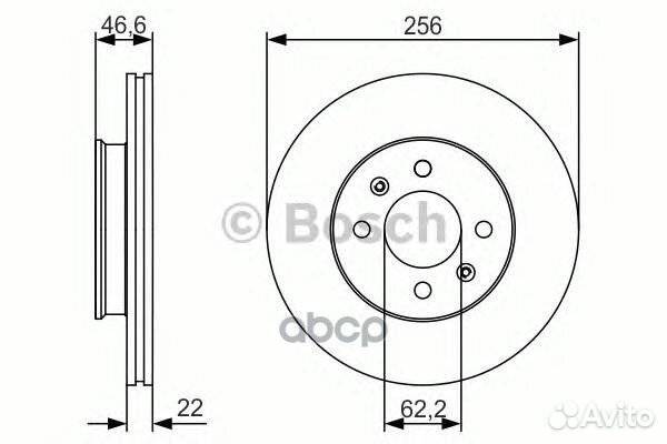 Тормозной диск передний 0986479r77 Bosch