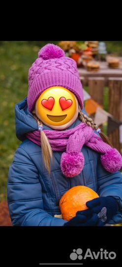 Комплект шапка, шарф