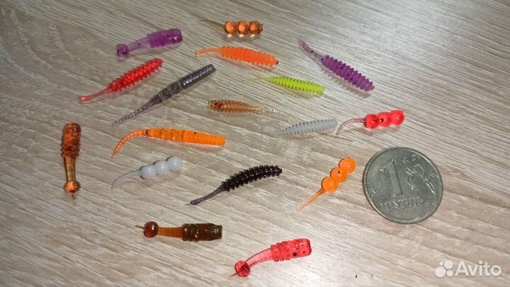 Набор силиконовых приманок для мормышинга