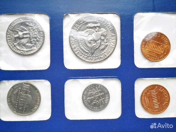 Годовой набор монет США 1971 года