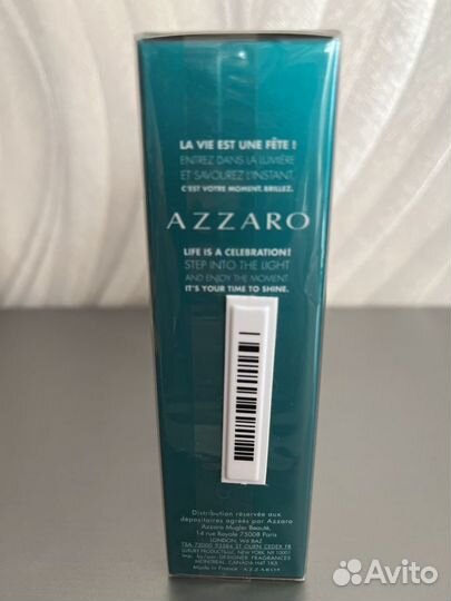 Chrome Azzaro Aqua Туалетная вода