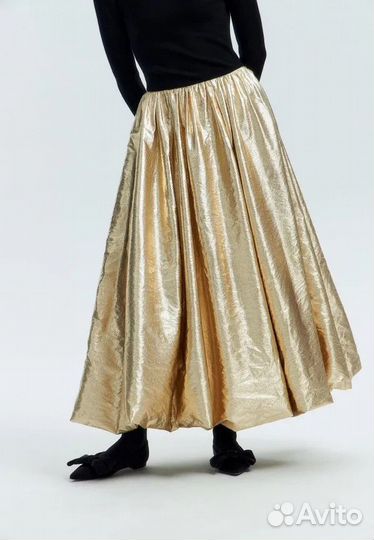 Юбка баллон золотая Lime, s