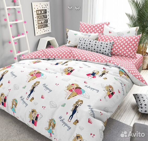 Ткань для пошива постельного поплин рулоном