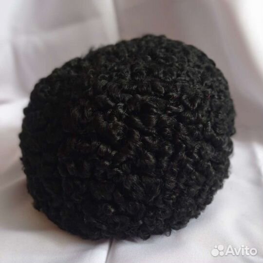 Берет из овчины женский