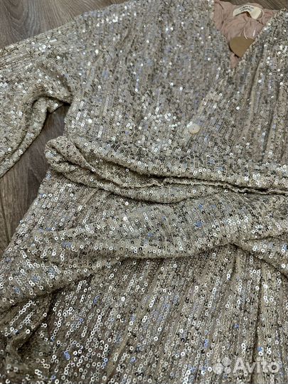 Платье с пайетками Cantik Hand, размер XS-S, новое