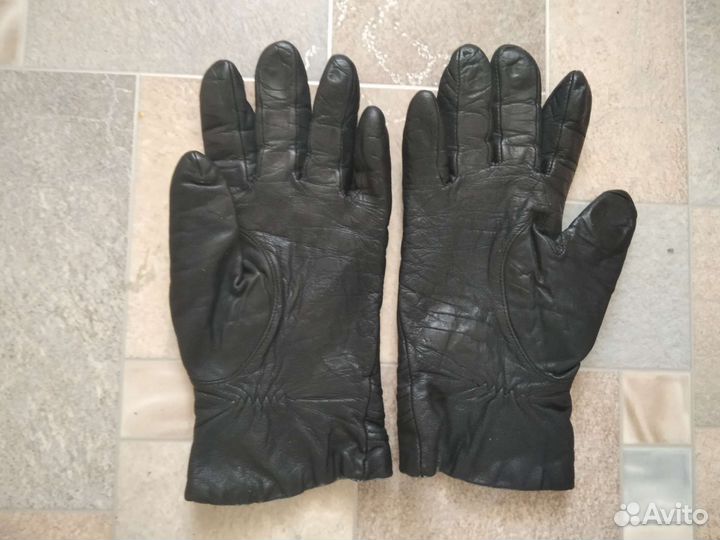 Перчатки кожаные