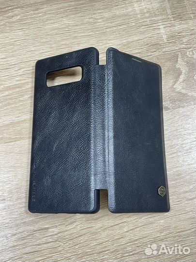 Чехол книжка на samsung Note 8 кожа