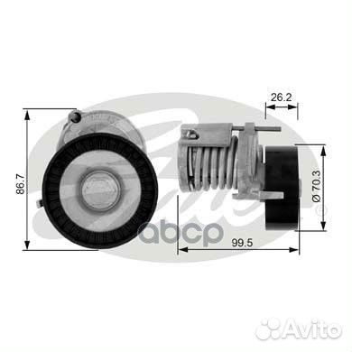 T38214 ролик натяжителя ремня Skoda Octavia 1