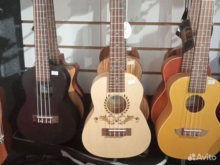 Укулеле Сопрано, Концерт,Тенор, Гитарлеле, Трэвел