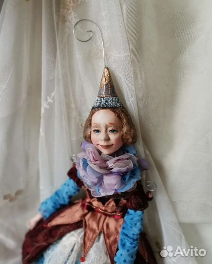 Подвесная интерьерная кукла ручной работы
