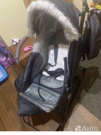 Детские санки с колесами