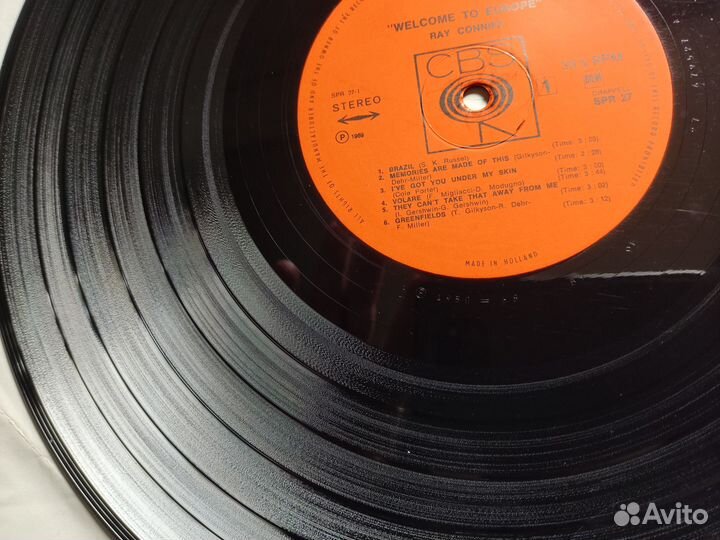 Ray Conniff- Welkom To Europe 1969 год LP