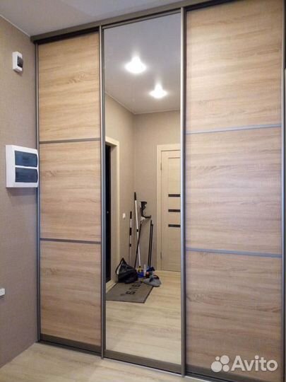 Двери купе с зеркалом и дсп шк-175