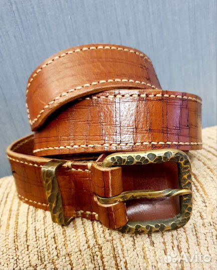 Новый ремень мужской ручной работы