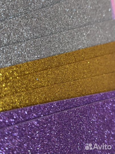 Фоамиран глиттерный