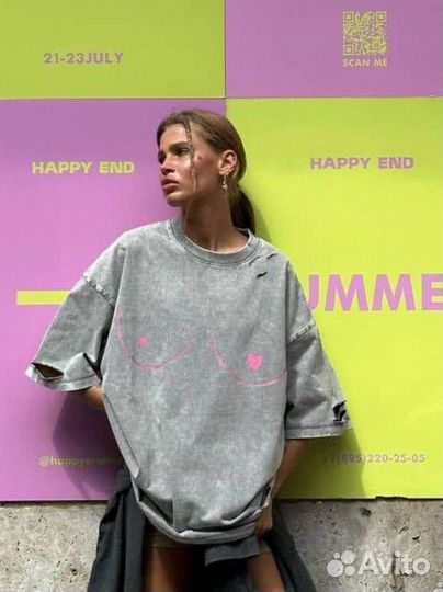 Футболка длина 72