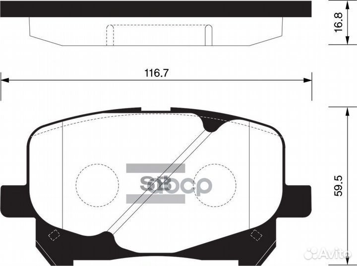 Колодки тормозные передние SP1591 Sangsin brake