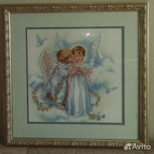 Вышивка крестом в раме 45 на 45