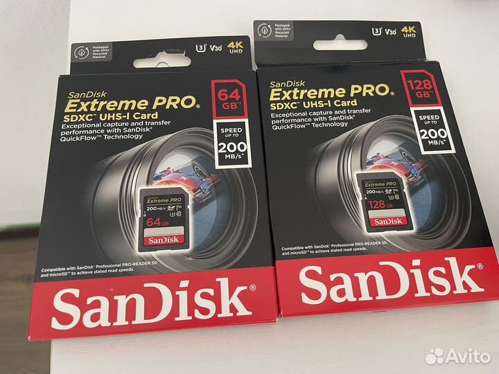Профессиональная карта памяти SanDisk Extreme Pro
