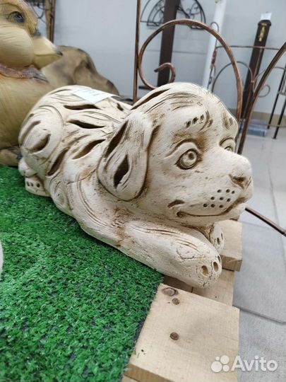 Садовые фигуры-светильники из шамота