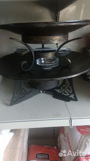 Сковорода чугунная Садж d45см