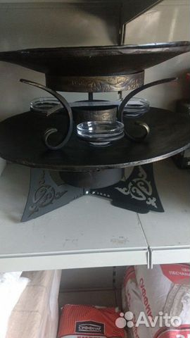 Сковорода чугунная Садж d45см