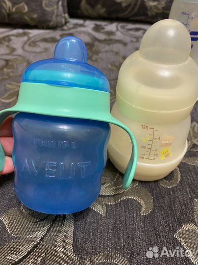 Бутылочки мам, поильник avent