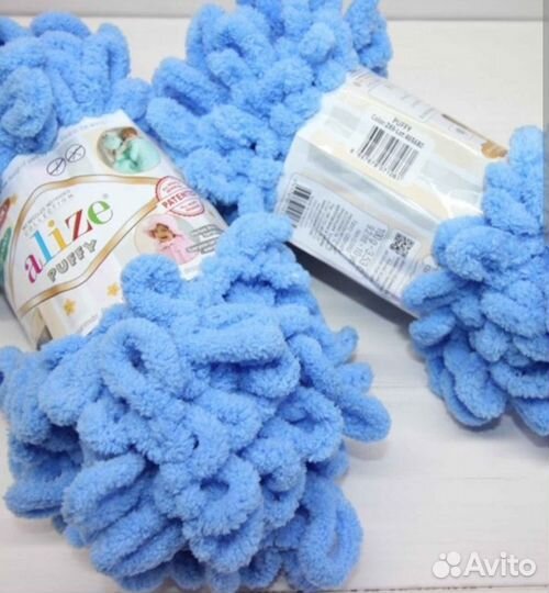 Пряжа готовой петелькой