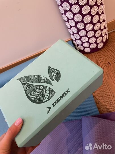 Коврик для йоги, кирпич, пояс для поясницы для спо