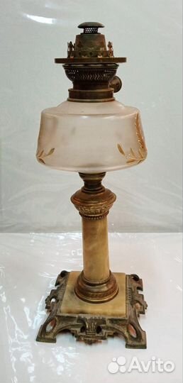 Керосиновая лампа настольная Россия до 1917 года