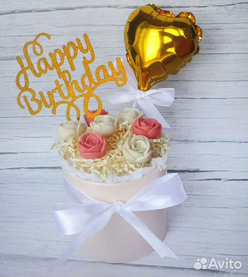 Шоколадные розы сладкий подарок мини букет