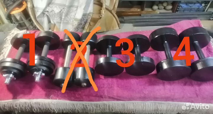 Гантели, много,выбор