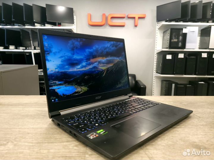 Ноутбук acer aspire ryzen 5 5500 GTX1650 DDR4 16Гб