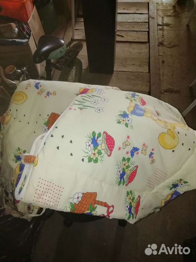 Кроватка детская, матрас и балдахин