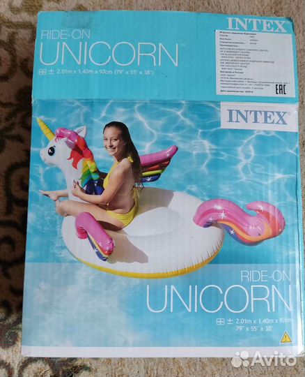 Надувной Единорог 2.01м1.40м97см