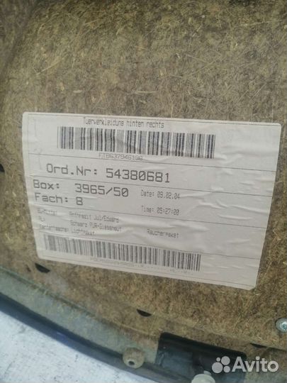 Задняя обшивка двери BMW 5 E61