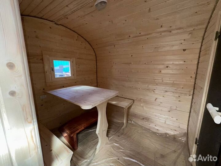 Баня бочка квадро