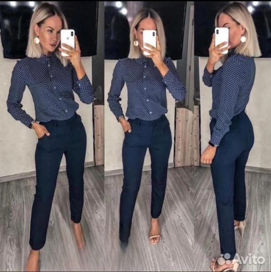 Комплект брюки и рубашка 42 44 46 48 50 52