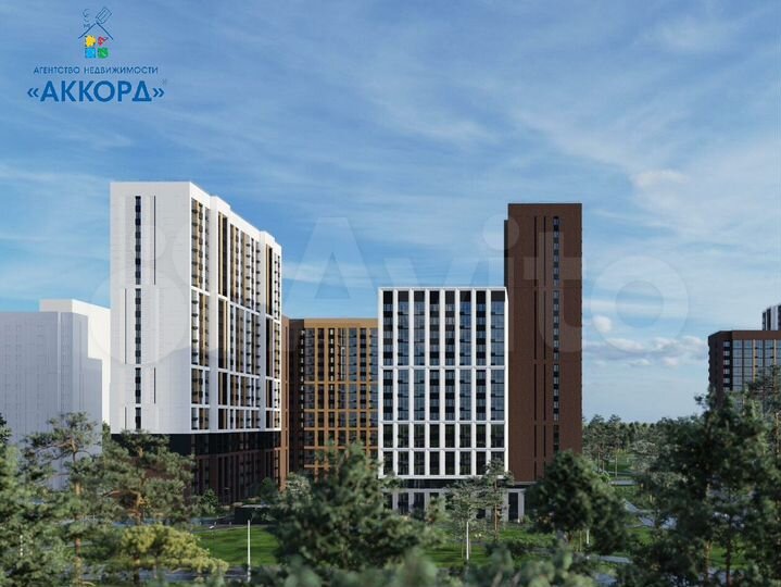 2-к. квартира, 77,7 м², 2/22 эт.