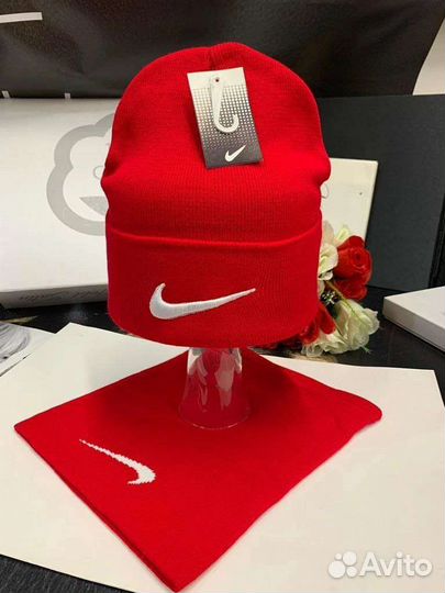 Набор шапка + снуд (шарф) осень/зима