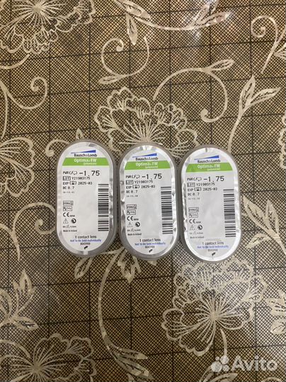 Линзы optima -1,75