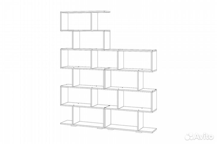 Стеллаж Слим 129х8