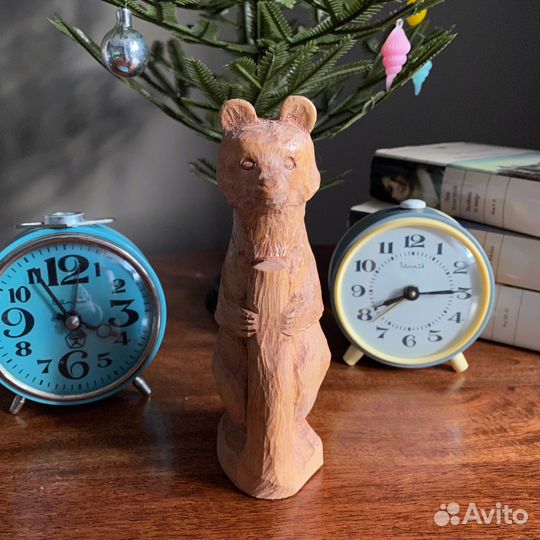 Деревянный мишка медведь СССР Сувенир