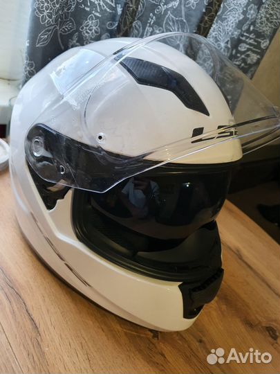 Мото шлем LS2 белый