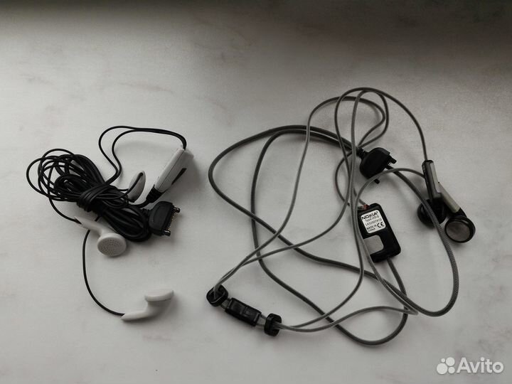 Гарнитура/наушники для телефонов Nokia (2 штуки)