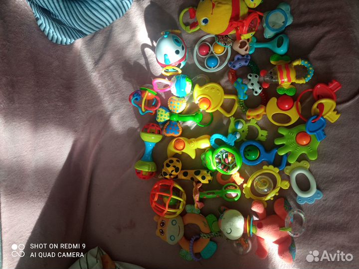 Игрушки погремушки пакетом