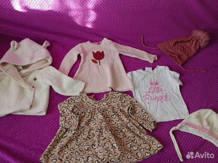 Детские вещи 74 80 пакетом