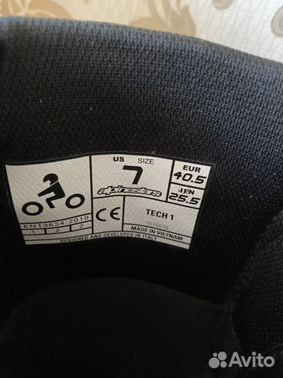 Мотоботы Alpinestars tech 1